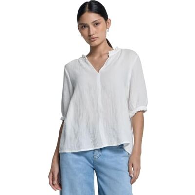 Street One Studio muslin tunika off white 42, Vit, 42 Street One Studio muslin tunika off white 42, Vit, 42