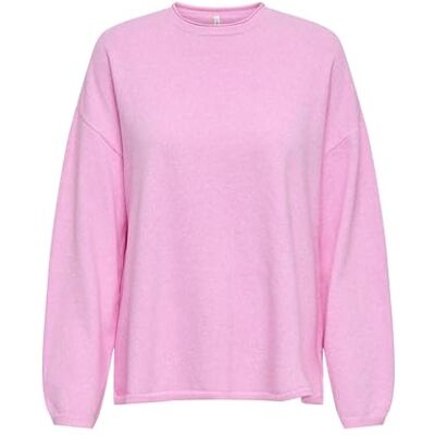 ONLY Onlloyal Amalio Life Ls O-Neck Pull KNT, Superrosa, XS ONLY Onlloyal Amalio Life Ls O-Neck Pull KNT, Superrosa, XS