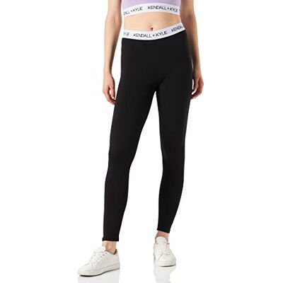 Kendall + Kylie KENDALL & KYLIE Leggings för kvinnor, svart, M Kendall + Kylie KENDALL & KYLIE Leggings för kvinnor, svart, M