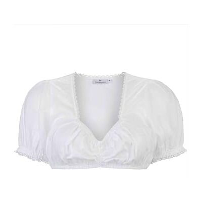 Stockerpoint Dirndlblus Leana blus för kvinnor, Vit, 50 SE Stockerpoint Dirndlblus Leana blus för kvinnor, Vit, 50 SE