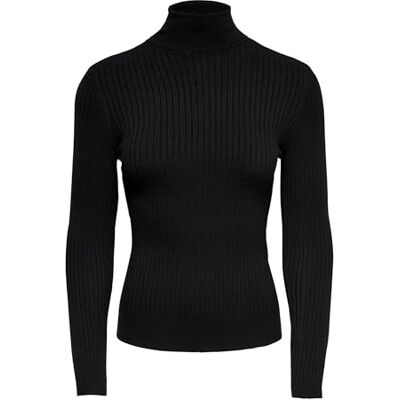 ONLY Stickad damtröja ONLKAROL stickad tröja, Black1, XL ONLY Stickad damtröja ONLKAROL stickad tröja, Black1, XL