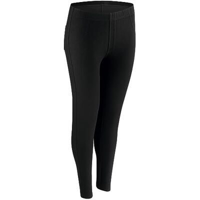 Nur Die Endast treggings i jeanslook avslappning och go stretch med fickor komfortlinning skinny fit damer, svart, L Nur Die Endast treggings i jeanslook avslappning och go stretch med fickor komfortlinning skinny fit damer, svart, L