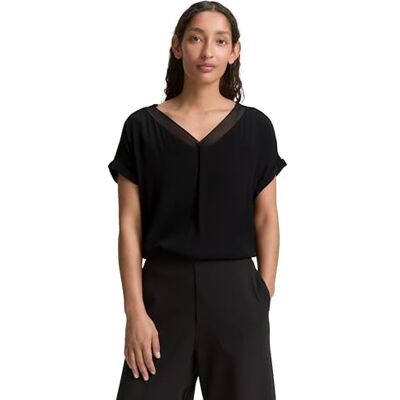 TOM TAILOR damblus, 14482 – djup svart, 40 TOM TAILOR damblus, 14482 – djup svart, 40