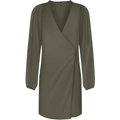 ONLY ONLALMA Life VIS L/S GINA-klänning SOLID, Kalamata, S ONLY ONLALMA Life VIS L/S GINA-klänning SOLID, Kalamata, S