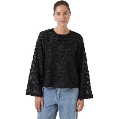 YAS Y.A.S paria Ls Top Noos, svart, 34 YAS Y.A.S paria Ls Top Noos, svart, 34
