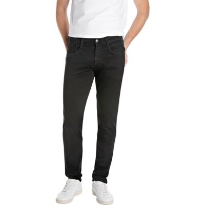 Replay Herrjeans Anbass Power Stretch, svart 098 (svart), 33 W/34 L, 098 svart, 33W / 34L Replay Herrjeans Anbass Power Stretch, svart 098 (svart), 33 W/34 L, 098 svart, 33W / 34L