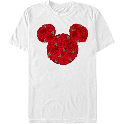 Disney Classics Unisex klassisk Musse Pigg-rosor ekologisk kortärmad t-shirt, vit, XL, Vit, XL Disney Classics Unisex klassisk Musse Pigg-rosor ekologisk kortärmad t-shirt, vit, XL, Vit, XL