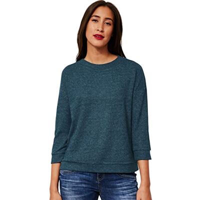 Street One Dam A318796 T-shirt, djup Teal Melange, 36, Deep Teal Melange, 36 SE Street One Dam A318796 T-shirt, djup Teal Melange, 36, Deep Teal Melange, 36 SE
