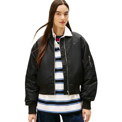 Tommy Jeans dam TJW ESSENTIAL BOMBER JACKA DW0DW22046 Bomberjacka, SVART (Svart), XXS, svart (svart), XXS Tommy Jeans dam TJW ESSENTIAL BOMBER JACKA DW0DW22046 Bomberjacka, SVART (Svart), XXS, svart (svart), XXS