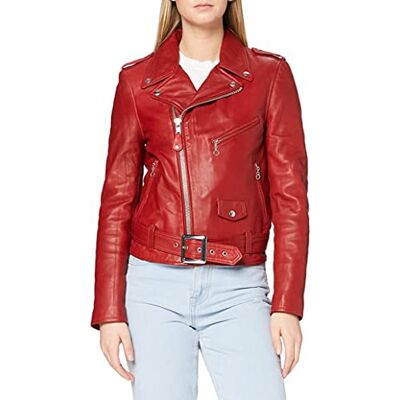 Schott NYC SCHOTT Dam Lcw8600 jacka, Röd, XS Schott NYC SCHOTT Dam Lcw8600 jacka, Röd, XS