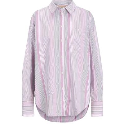JJXX JACK & JONES dam Jxjamie Ls avslappnad poplin skjorta WVN Noos skjorta, Fuchsia röd/ränder: multi, L JJXX JACK & JONES dam Jxjamie Ls avslappnad poplin skjorta WVN Noos skjorta, Fuchsia röd/ränder: multi, L