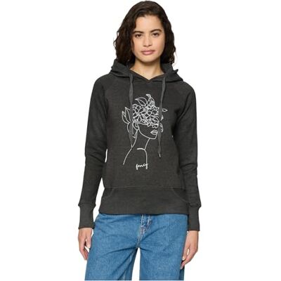 Tee för män kvinnor one Line Fruit Hoody L Kullig, kol, L Tee för män kvinnor one Line Fruit Hoody L Kullig, kol, L