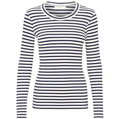 InWear Dagnaiw randig T-shirt L T-shirt dam, Whisper vit/midnatt magi, L InWear Dagnaiw randig T-shirt L T-shirt dam, Whisper vit/midnatt magi, L