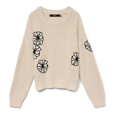 VERO MODA Vmlaura Ls O-hals tröja Boo, Björk, XL VERO MODA Vmlaura Ls O-hals tröja Boo, Björk, XL