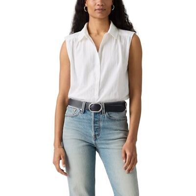 Levi's Londynn Ss Popover skjorta ljus vit Levi's Londynn Ss Popover skjorta ljus vit