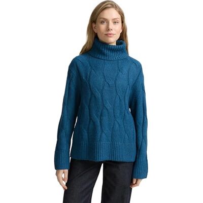 TOM TAILOR damtröja, 38879 – Mörk petroleummelerad, 3XL TOM TAILOR damtröja, 38879 – Mörk petroleummelerad, 3XL