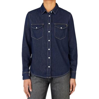 Pepe Jeans dam regular skjorta skjorta, blå (Denim-BC3), L, Blå (Denim-bc3), L Pepe Jeans dam regular skjorta skjorta, blå (Denim-BC3), L, Blå (Denim-bc3), L