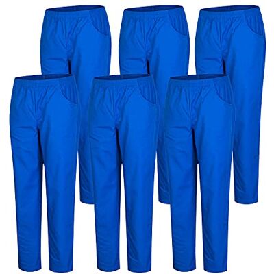 MISEMIYA Pack 6 st Sanitära PANTALON Unisex ELASTISK midja Sanitära UNIFORM MEDIC Uniform UNFIROM, Royal Blue, XS MISEMIYA Pack 6 st Sanitära PANTALON Unisex ELASTISK midja Sanitära UNIFORM MEDIC Uniform UNFIROM, Royal Blue, XS