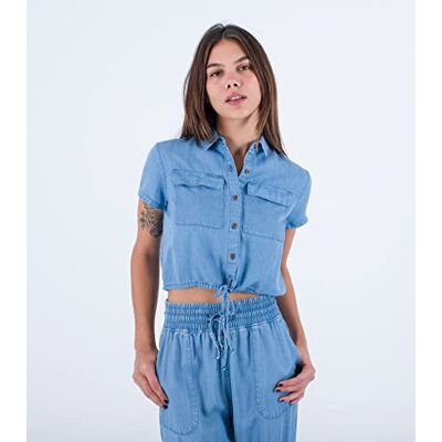 Hurley Dam Oceancare Chambray skjorta kort ärm Hurley Dam Oceancare Chambray skjorta kort ärm