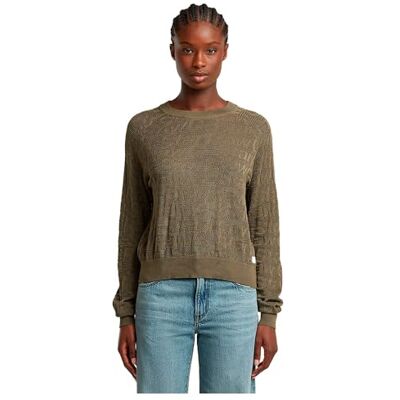 G-STAR RAW Pointelle lt wt knit wmn, Grön (Ensis Green D26059-d166-6057), L G-STAR RAW Pointelle lt wt knit wmn, Grön (Ensis Green D26059-d166-6057), L