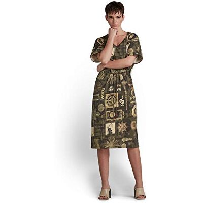 G-STAR RAW dam justerbar midja heltäckande klänning klänningar, Flerfärgad (Combat Museum Camo D19292-c387-c366), XXS G-STAR RAW dam justerbar midja heltäckande klänning klänningar, Flerfärgad (Combat Museum Camo D19292-c387-c366), XXS