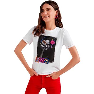 Desigual Långärmad damskjorta TS_MARGA, Vit, XS Desigual Långärmad damskjorta TS_MARGA, Vit, XS