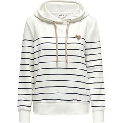 ONLY Onladelle L/S Stripe Hood SWT Noos, Molndansare, XS ONLY Onladelle L/S Stripe Hood SWT Noos, Molndansare, XS
