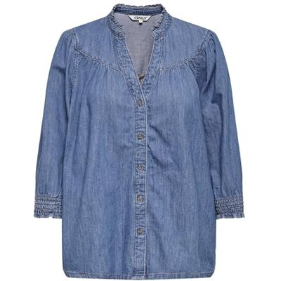 ONLY Onlraya 3/4 tröja DNM AKM Noos, Mellanblå denim, XXS ONLY Onlraya 3/4 tröja DNM AKM Noos, Mellanblå denim, XXS