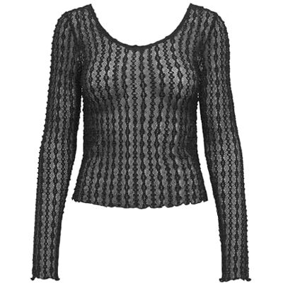 ONLY ONLTWINKY L/S LACE TOP JRS, svart, M ONLY ONLTWINKY L/S LACE TOP JRS, svart, M