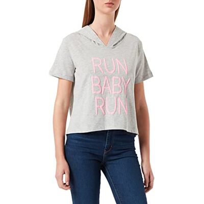 LTB Jeans Zidate t-shirt för kvinnor, Lt Grey Mel 217, S LTB Jeans Zidate t-shirt för kvinnor, Lt Grey Mel 217, S