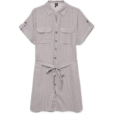 VERO MODA Vmbumpy Ss Short Shirt Dress WVN Ga Noos, Nostalgi ros, M VERO MODA Vmbumpy Ss Short Shirt Dress WVN Ga Noos, Nostalgi ros, M