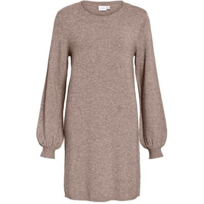 Vila Viril L/S Volume Sleeve stickad klänning Noos Vila Viril L/S Volume Sleeve stickad klänning Noos
