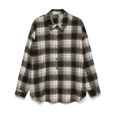 VERO MODA Vmnaya L/S Shirt WVN Ga, svart, XS VERO MODA Vmnaya L/S Shirt WVN Ga, svart, XS