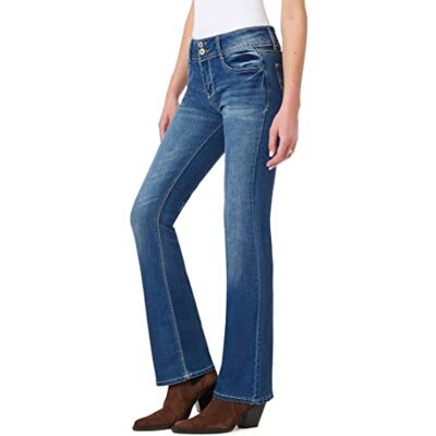 WallFlower Kvinnors juniorer läckra kurviga klassiska bootcut jeans, Ren Chrystie, 48 SE/Plus WallFlower Kvinnors juniorer läckra kurviga klassiska bootcut jeans, Ren Chrystie, 48 SE/Plus