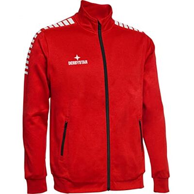 Derbystar Primo presentationer jacka unisex Röd vit XX-L Derbystar Primo presentationer jacka unisex Röd vit XX-L