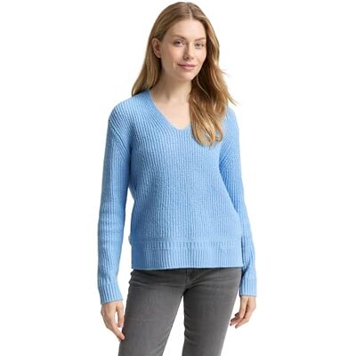 TOM TAILOR damtröja, 34910 – Light Fjord Blue Melange, 3XL TOM TAILOR damtröja, 34910 – Light Fjord Blue Melange, 3XL