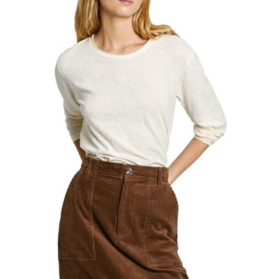 Pepe Jeans dam Floren, t-shirt, vit, XS, Vit (Mousse vit), XS Pepe Jeans dam Floren, t-shirt, vit, XS, Vit (Mousse vit), XS