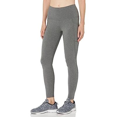 Jockey Dam basic ankelrem av bomullsstretch med sidoficka, leggings, Mörkgrå, M Jockey Dam basic ankelrem av bomullsstretch med sidoficka, leggings, Mörkgrå, M