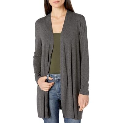 Amazon Essentials långärmad cardigan med öppen framsida, kolljung, X-Small Amazon Essentials långärmad cardigan med öppen framsida, kolljung, X-Small