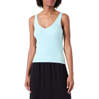 VERO MODA dam Vmglory Sl Rib Top Ga Noos linne, Renarwater, XXL VERO MODA dam Vmglory Sl Rib Top Ga Noos linne, Renarwater, XXL