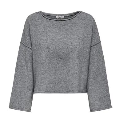 JACQUELINE de YONG stickad tröja för kvinnor JDYRUE stickad tröja, Medium grå melerad, M JACQUELINE de YONG stickad tröja för kvinnor JDYRUE stickad tröja, Medium grå melerad, M