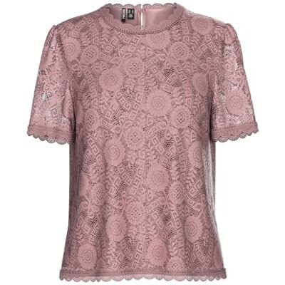PIECES Dam Pcolline Ss Lace Top Noos Bc T-shirt, Träros, S PIECES Dam Pcolline Ss Lace Top Noos Bc T-shirt, Träros, S