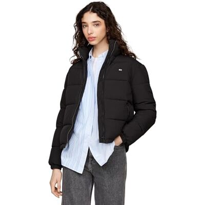 Tommy Jeans dam TJW ESSENTIAL PUFFER EXT DW0DW18827 pufferjacka, svart (svart), XL, svart (svart), XL Tommy Jeans dam TJW ESSENTIAL PUFFER EXT DW0DW18827 pufferjacka, svart (svart), XL, svart (svart), XL