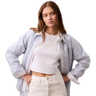 Calvin dam Monolog baby ribba t-shirt LV047AB802YAA003 t-shirts, vit, XS Calvin dam Monolog baby ribba t-shirt LV047AB802YAA003 t-shirts, vit, XS