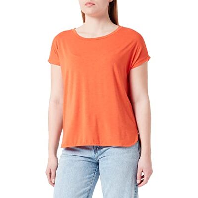 ICHI Dam-T-shirt, 171562/Mandarin Röd, S ICHI Dam-T-shirt, 171562/Mandarin Röd, S