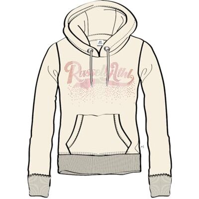 Russell Athletic dam regn – pullover huvtröja sweatshirt Russell Athletic dam regn – pullover huvtröja sweatshirt