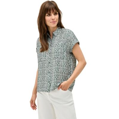Cecil dam mönstrad skjorta blus, balmy khaki, L Cecil dam mönstrad skjorta blus, balmy khaki, L