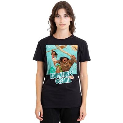 Disney mandarin creative ltd Moana Maui Moana Aventures in Oceanianien dam t-shirt, svart, X-Large, Svart, XL Disney mandarin creative ltd Moana Maui Moana Aventures in Oceanianien dam t-shirt, svart, X-Large, Svart, XL
