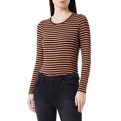 Part Two EmajaPW TS T-shirt, Argan Oil Stripe, XL dam Part Two EmajaPW TS T-shirt, Argan Oil Stripe, XL dam
