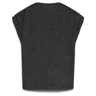 VERO MODA Vmkanva Sl Top JRS Ga, svart, L VERO MODA Vmkanva Sl Top JRS Ga, svart, L